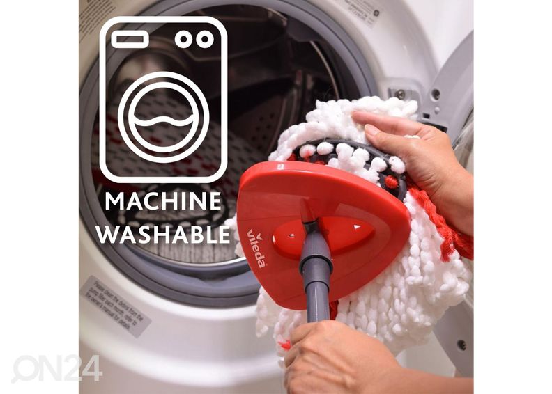 Vileda lattianpuhdistussetti Easy Wring&Clean Turbo moppi + sanko kuvasuurennos