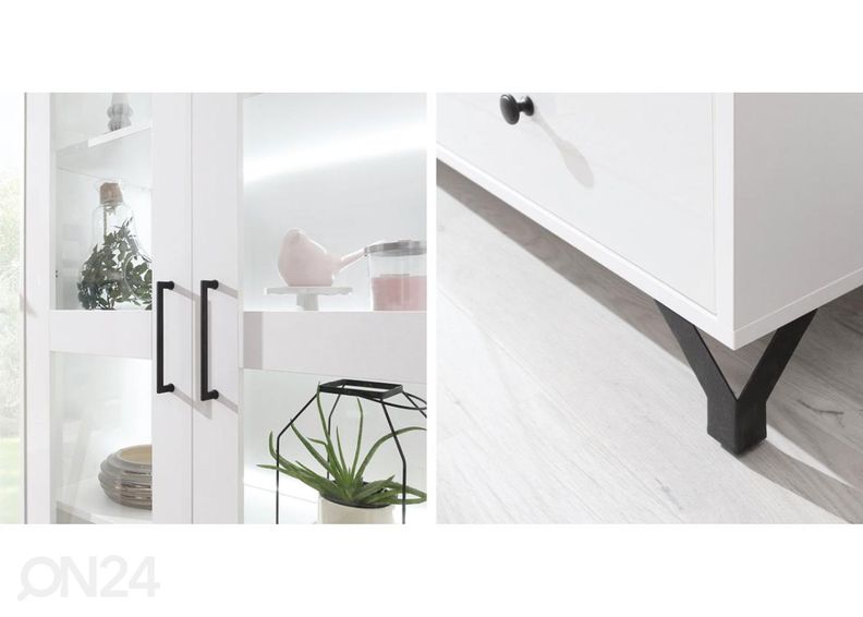 Vitriini + LED valaistus kuvasuurennos