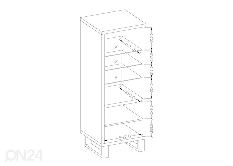 Vitriinikaappi kuvasuurennos