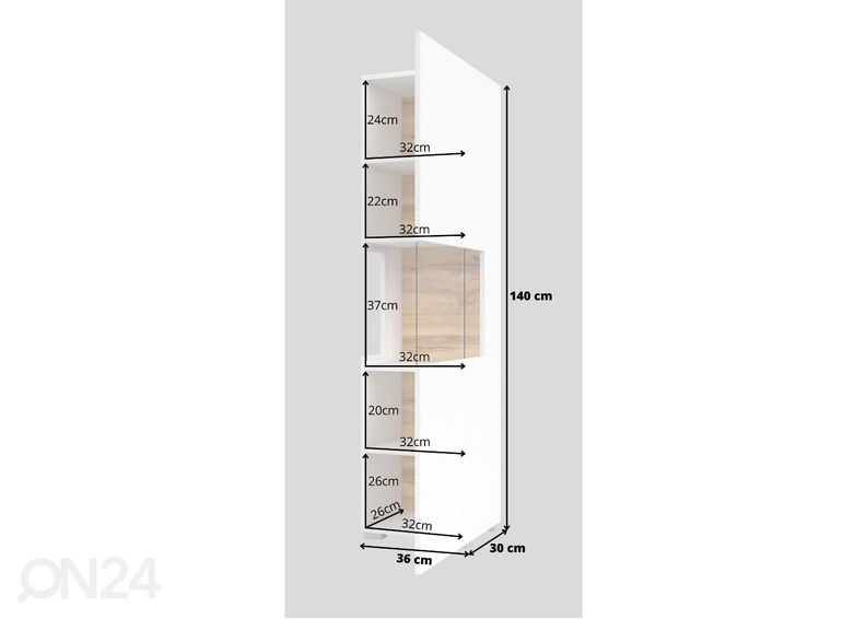 Vitriinikaappi kuvasuurennos