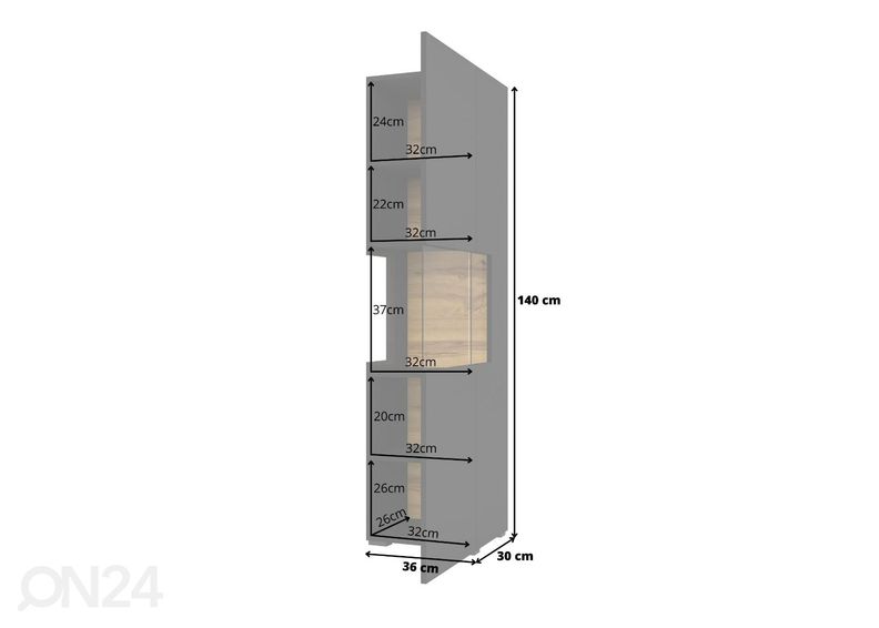 Vitriinikaappi kuvasuurennos