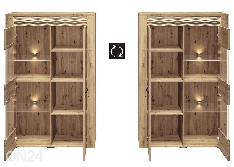 Vitriinikaappi Arda 92 cm kuvasuurennos