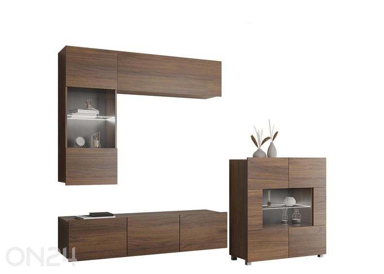 Vitriinikaappi Calabrini III + LED kuvasuurennos