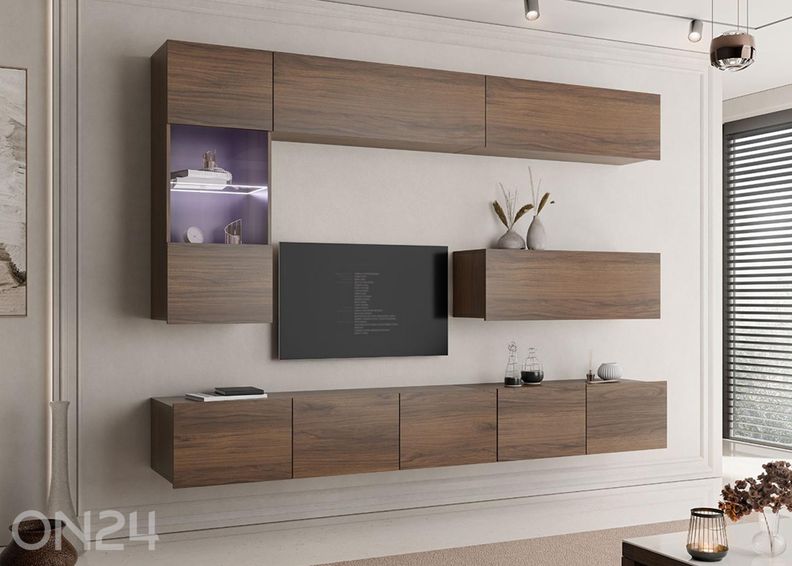 Vitriinikaappi Calabrini IV + LED kuvasuurennos