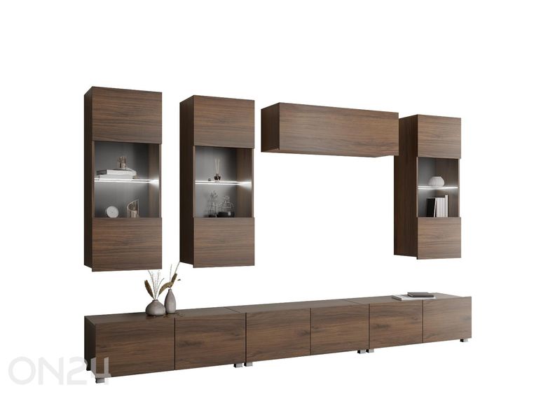 Vitriinikaappi Calabrini XI + LED kuvasuurennos