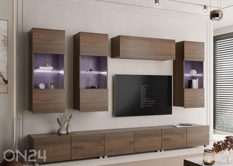 Vitriinikaappi Calabrini XI + LED kuvasuurennos