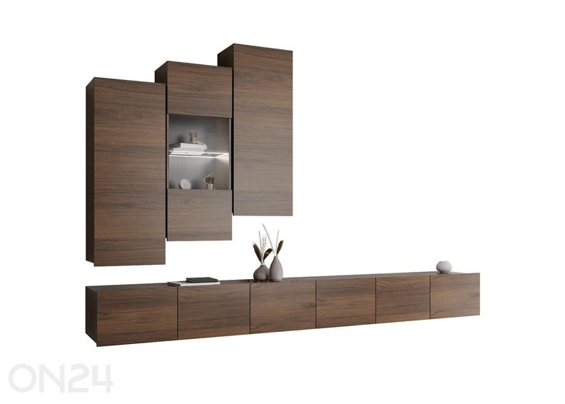 Vitriinikaappi Calabrini XVII + LED kuvasuurennos