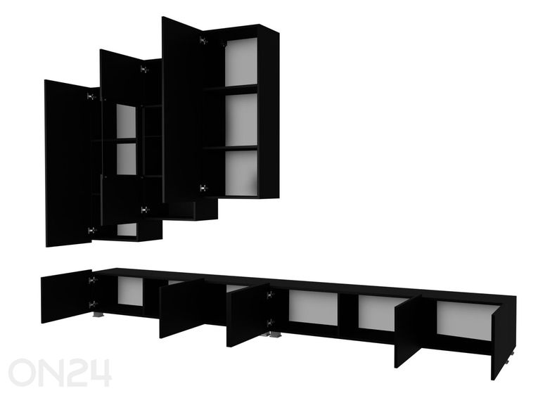 Vitriinikaappi Calabrini XVII + LED kuvasuurennos