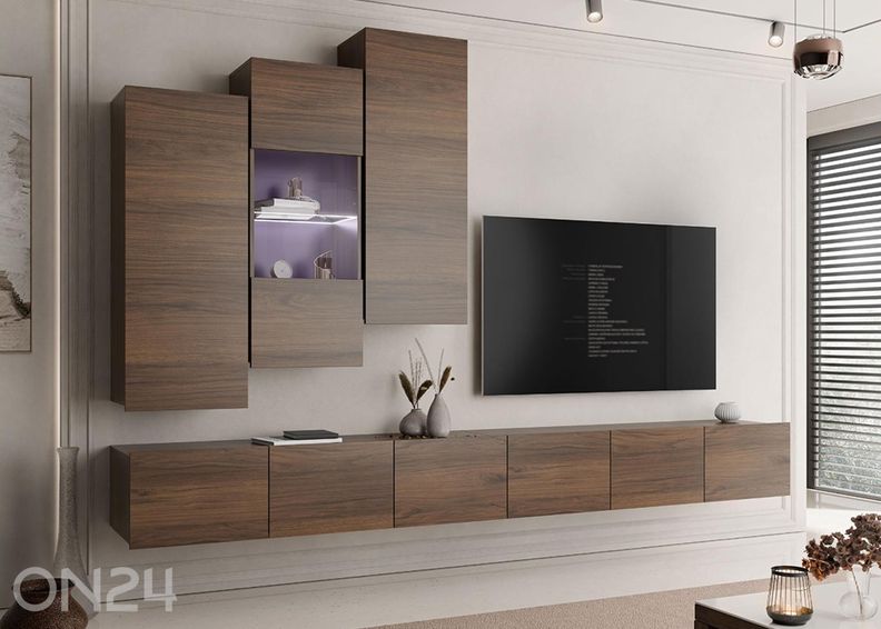 Vitriinikaappi Calabrini XVII + LED kuvasuurennos