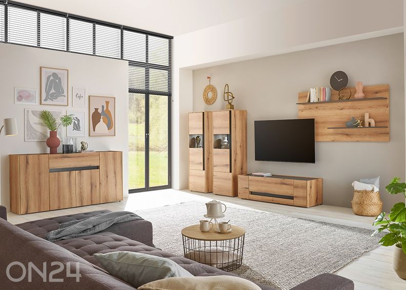 Vitriinikaappi City 157 cm kuvasuurennos