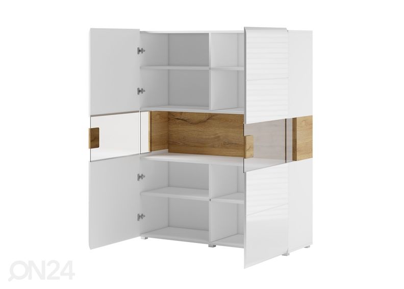 Vitriinikaappi, harmaa kuvasuurennos