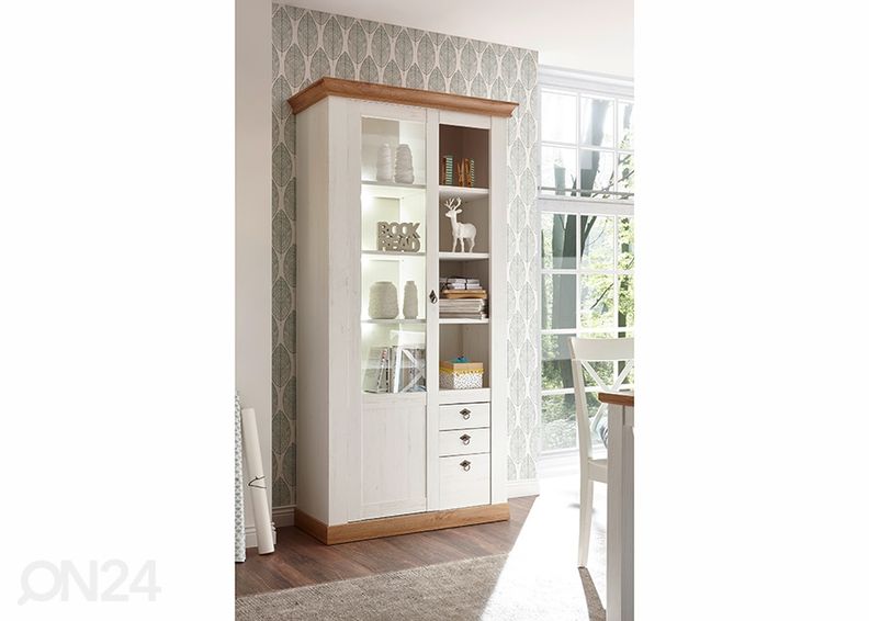 Vitriinikaappi Landhaus 102 cm kuvasuurennos