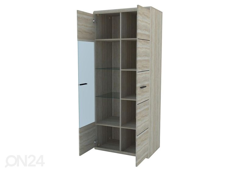 Vitriinikaappi + LED kuvasuurennos