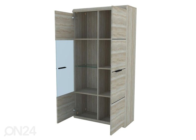 Vitriinikaappi + LED kuvasuurennos