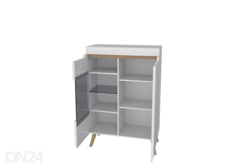 Vitriinikaappi + LED valaistus kuvasuurennos