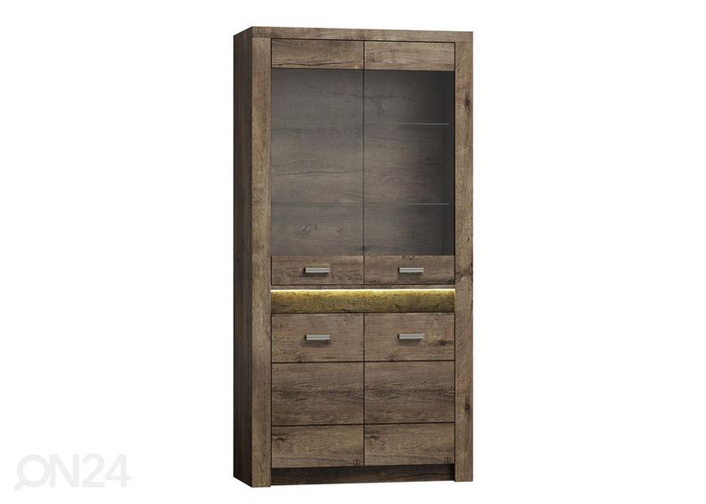 Vitriinikaappi + LED valaistus kuvasuurennos