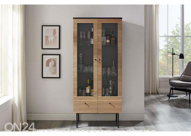 Vitriinikaappi Melvin 79 cm kuvasuurennos