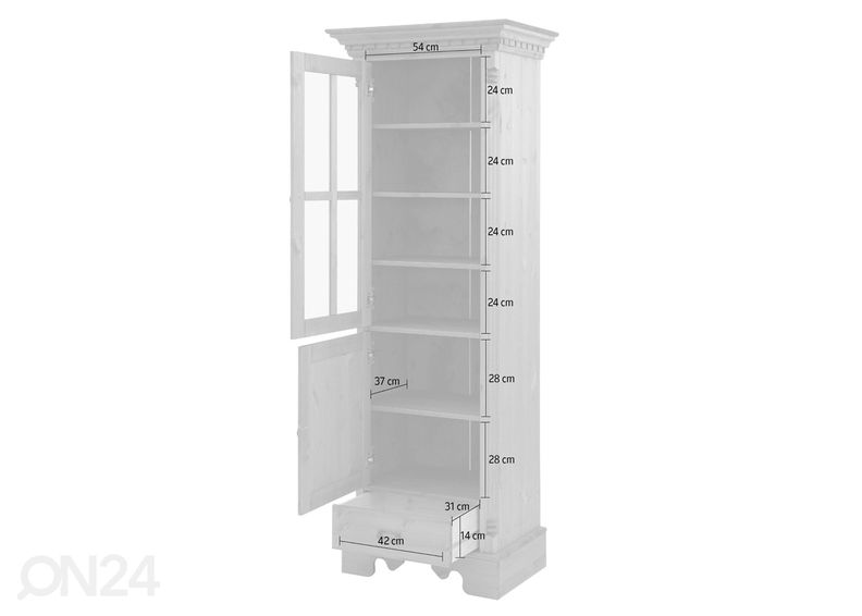 Vitriinikaappi Milano kuvasuurennos