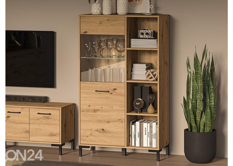 Vitriinikaappi Porto 90 cm kuvasuurennos