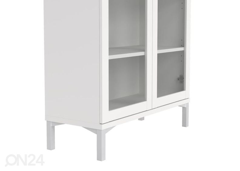 Vitriinikaappi Roma 88 cm, valkoinen kuvasuurennos