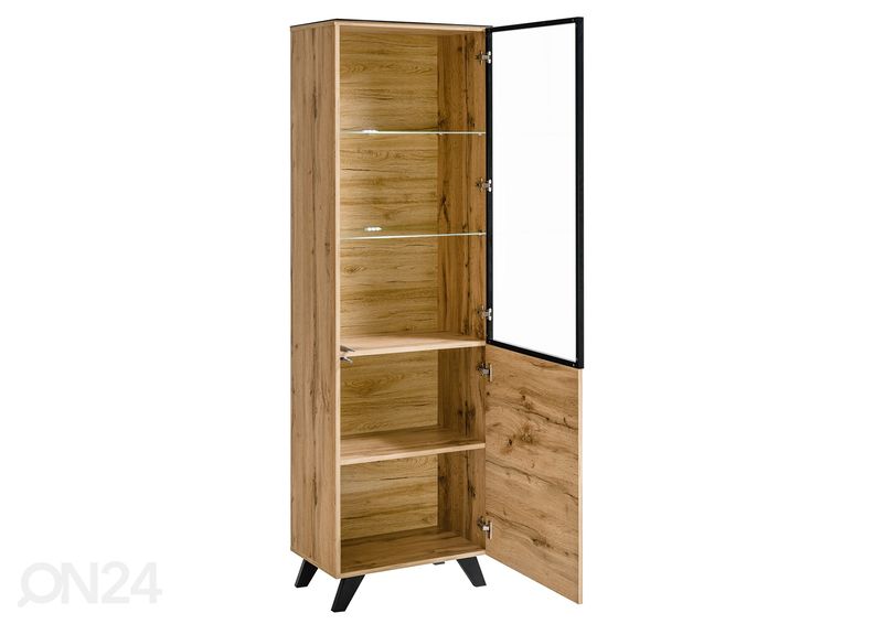 Vitriinikaappi Thin, wotan tammi kuvasuurennos