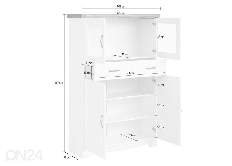 Vitriinikaappi Trinidad kuvasuurennos
