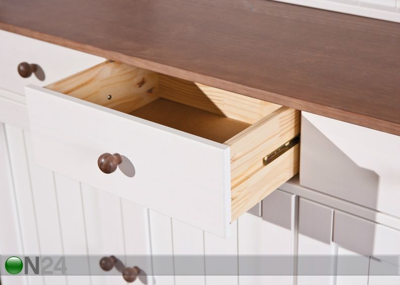 Vitriinikaappi Westerland, mänty kuvasuurennos