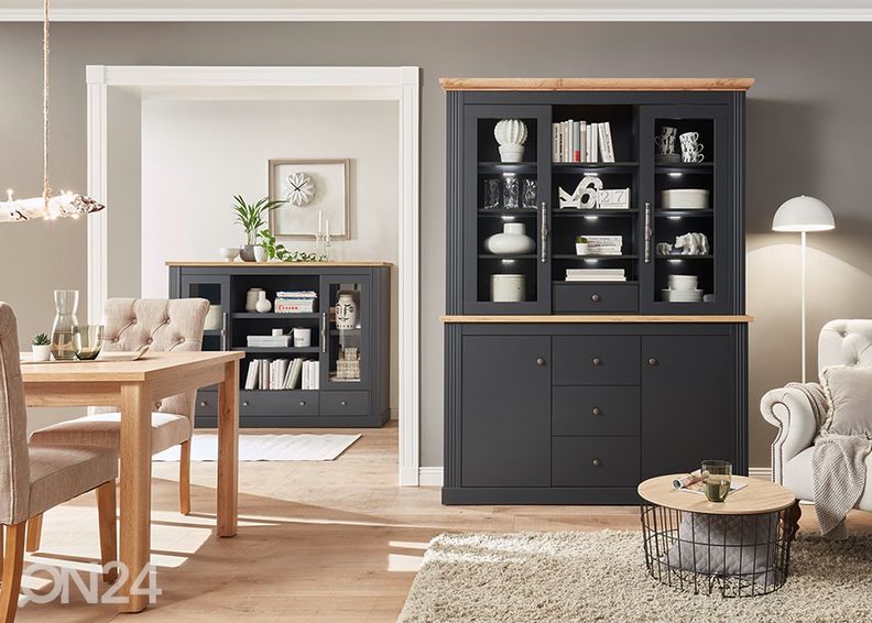 Vitriinikaappi Westminster 152 cm kuvasuurennos