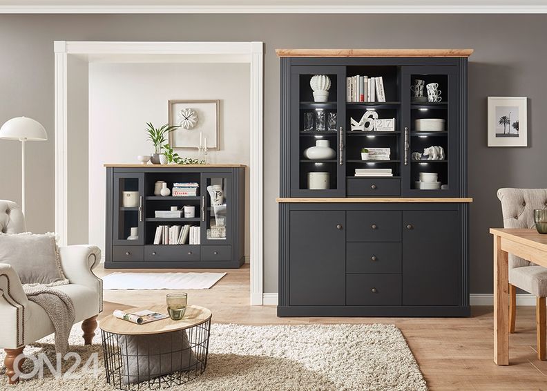 Vitriinikaappi Westminster 160 cm kuvasuurennos