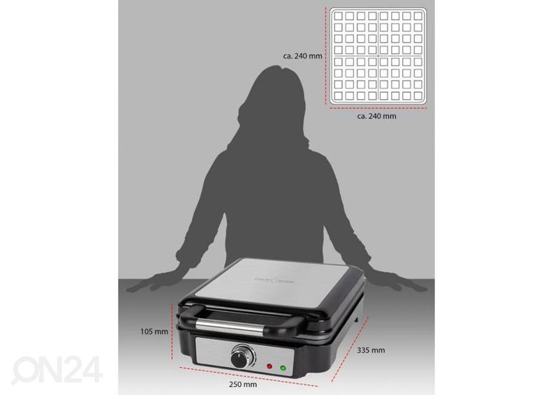 Vohvelirauta ProfiCook PCWA1241 kuvasuurennos