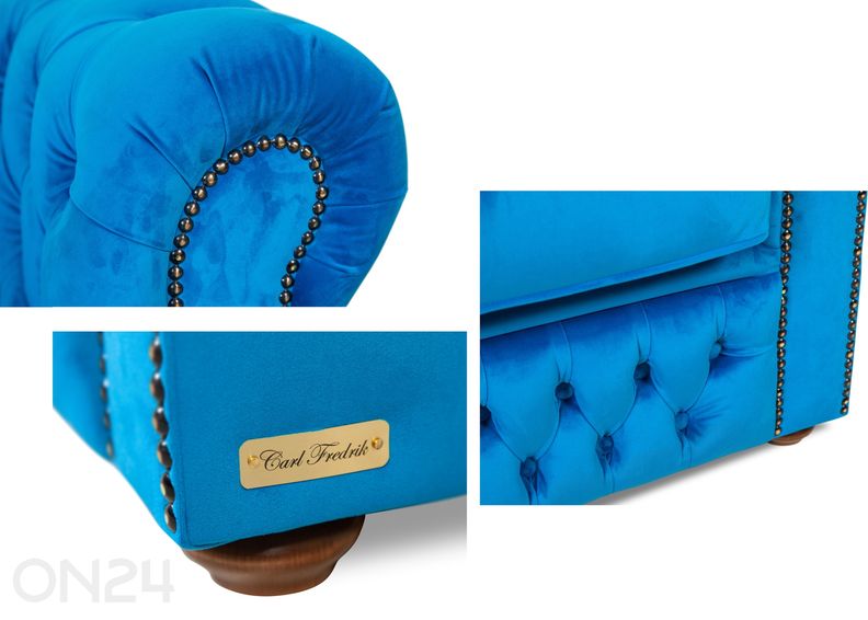 Vuodesohva Chesterfield 3 kuvasuurennos