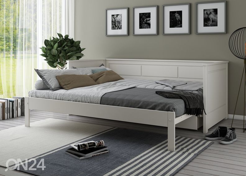 Vuodesohva Robin 90/180x200 cm, valkoinen kuvasuurennos