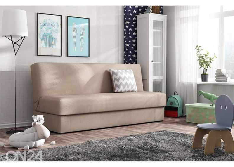 Vuodesohva vuodevaatelaatikolla kuvasuurennos