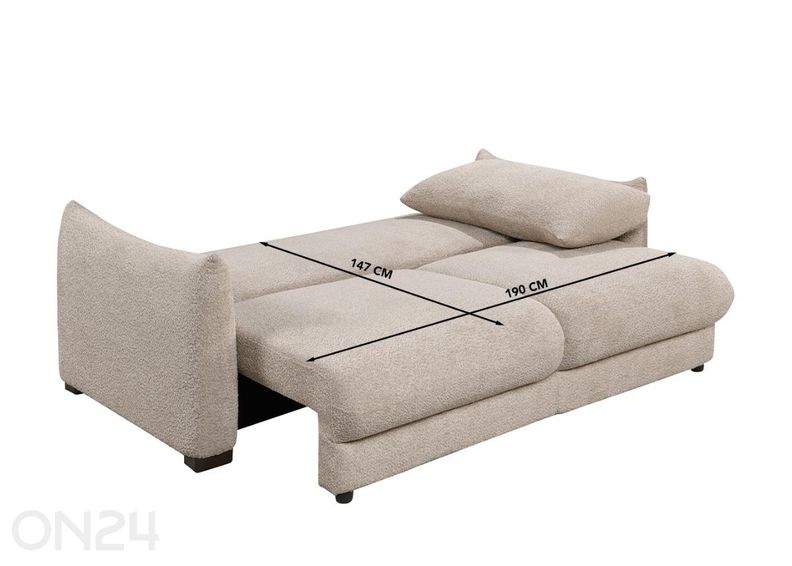 Vuodesohva vuodevaatelaatikolla Ally kuvasuurennos