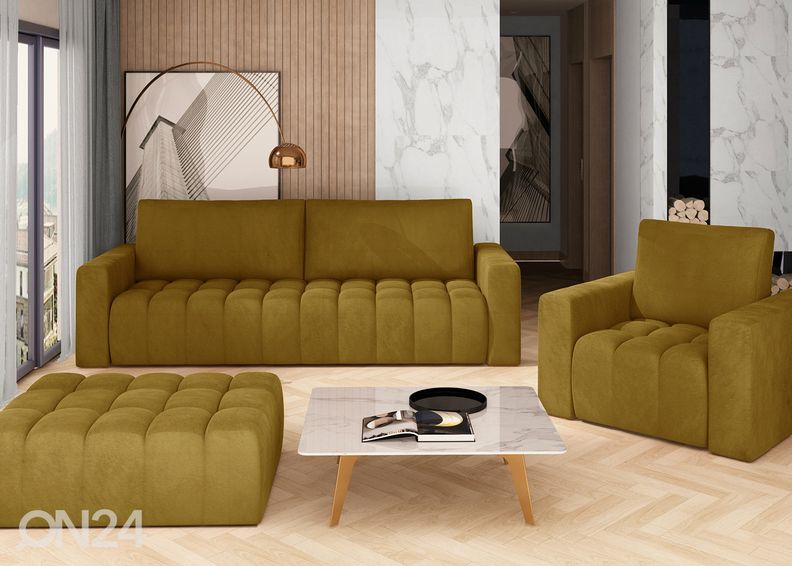 Vuodesohva vuodevaatelaatikolla Lazaro kuvasuurennos