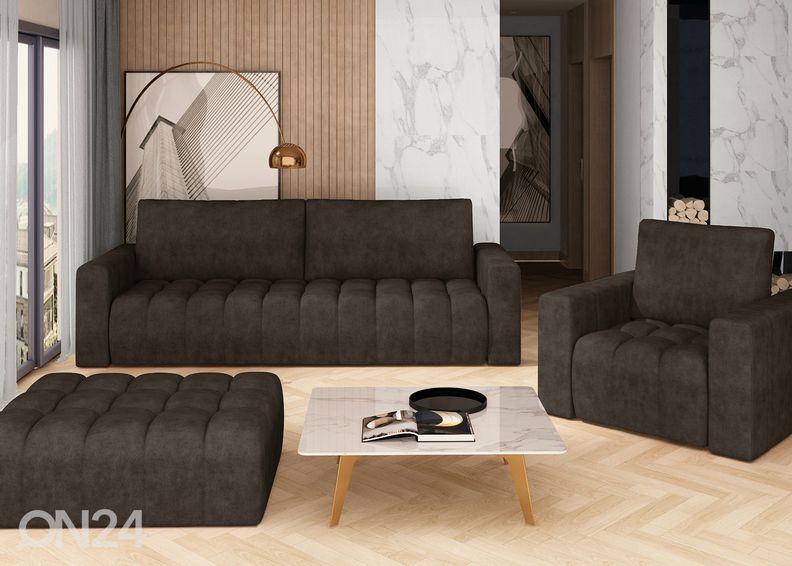 Vuodesohva vuodevaatelaatikolla Lazaro kuvasuurennos