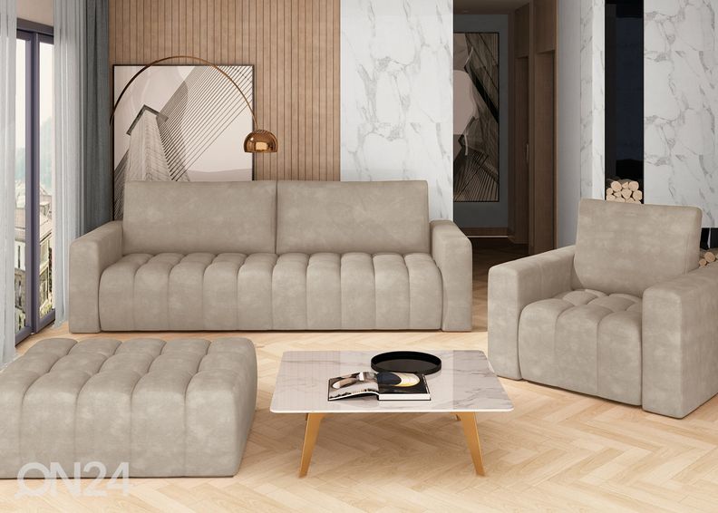 Vuodesohva vuodevaatelaatikolla Lazaro kuvasuurennos