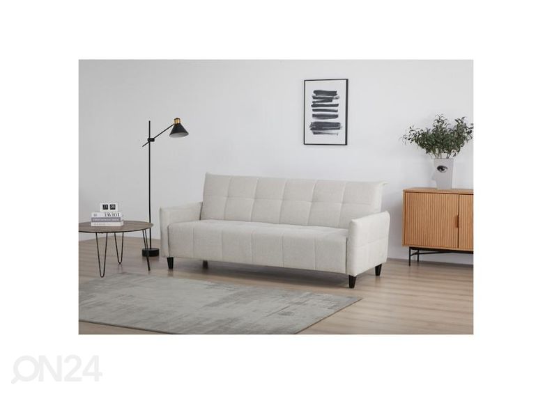 Vuodesohva vuodevaatelaatikolla Marila kuvasuurennos