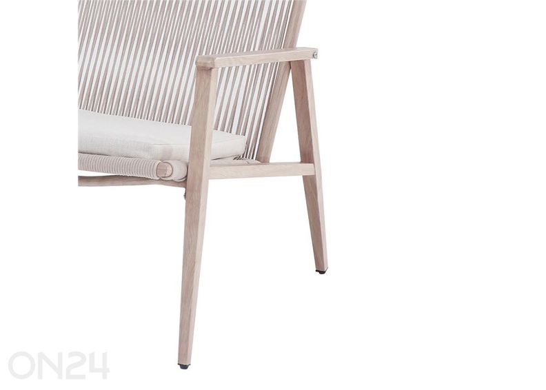 Vuodetuoli Rosit Pisa-puutarhakalustesetti, pöytä + 2 tuolia, harmaa kuvasuurennos