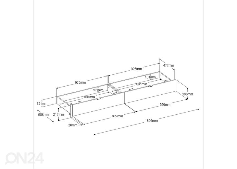 Vuodevaatelaatikko Bridge kuvasuurennos