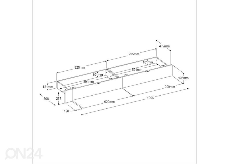 Vuodevaatelaatikko Bridge kuvasuurennos