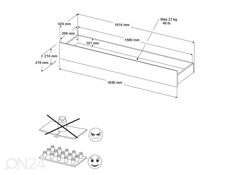 Vuodevaatelaatikko Shelter kuvasuurennos