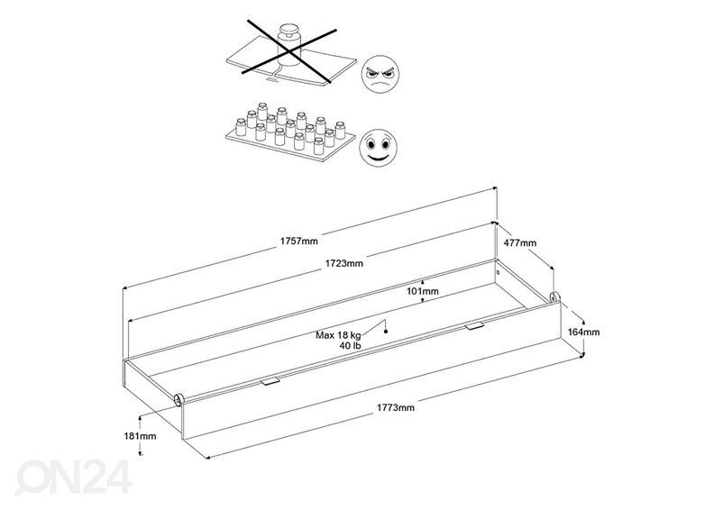 Vuodevaatelaatikko Stamp kuvasuurennos