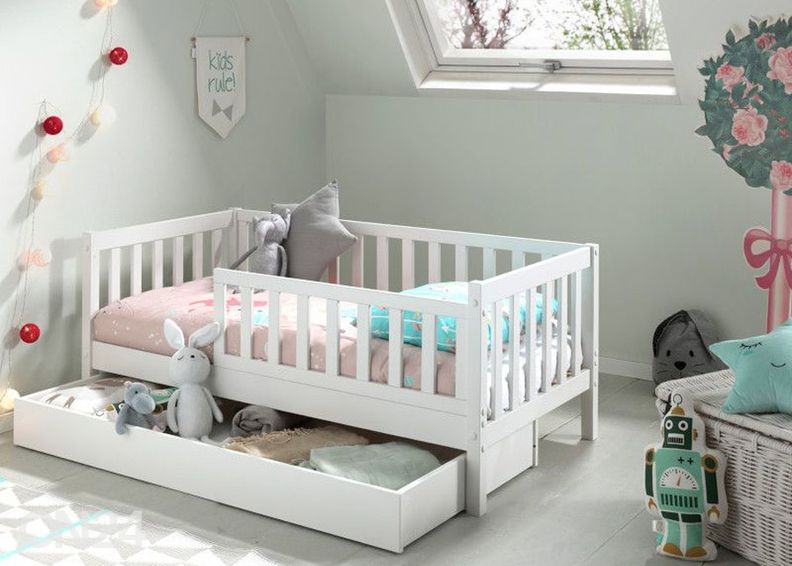 Vuodevaatelaatikko Toddler, valkoinen kuvasuurennos