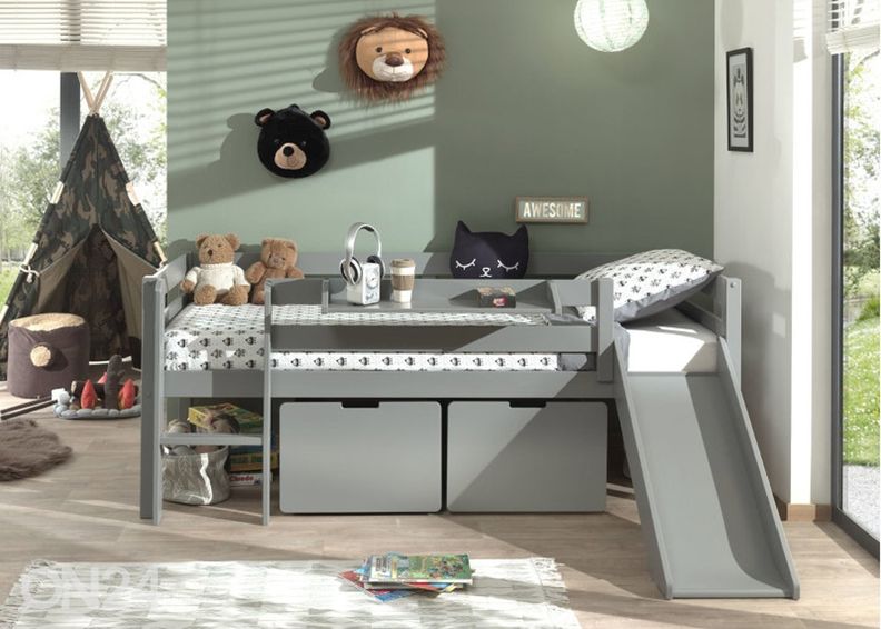 Vuodevaatelaatikot Pino 2 kpl, harmaa kuvasuurennos