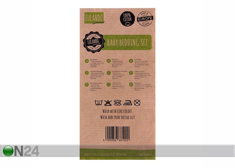 Vuodevaatesetti vauvalle LULANDO kuvasuurennos