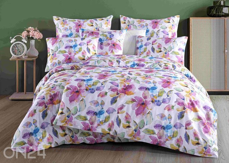 Vuodevaatesetti Vibrance, pussilakana 200x205 cm + 2 kpl tyynyliinoja 50x60 cm kuvasuurennos