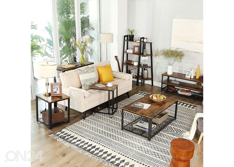 Yöpöytä Let, ruskea/musta kuvasuurennos