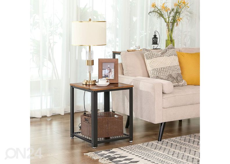 Yöpöytä Let, ruskea/musta kuvasuurennos