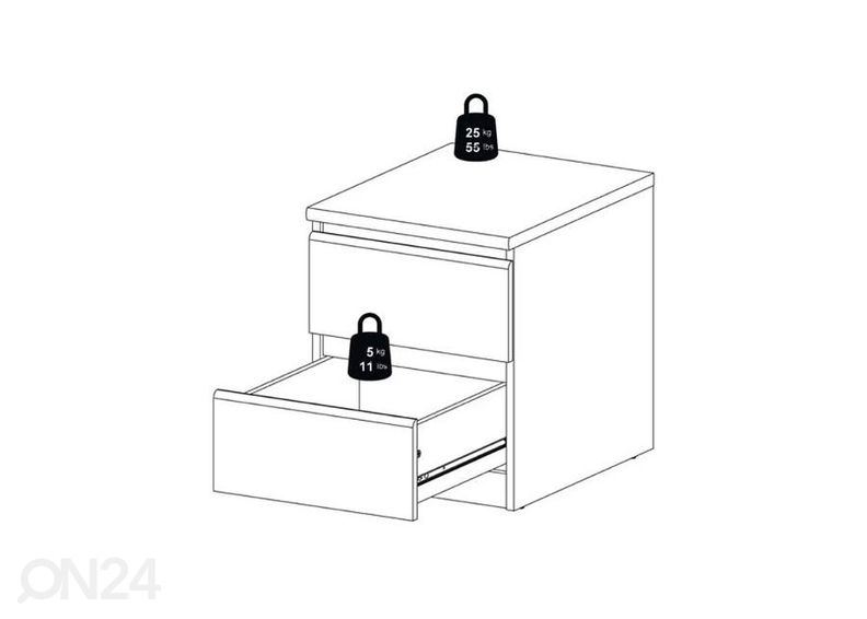 Yöpöytä Naia kuvasuurennos